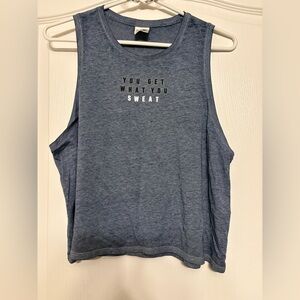 PINK Victoria's Secret Blue Muscle Tee